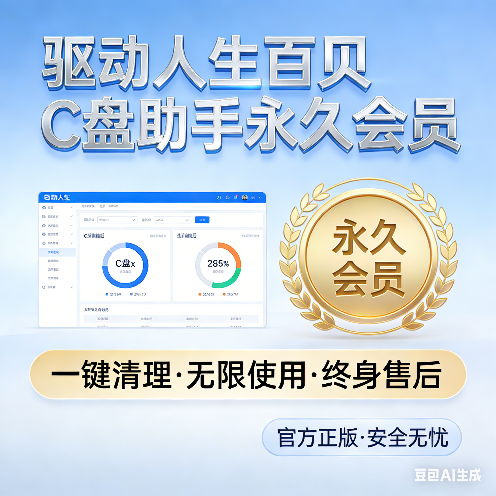 驱动人生/百贝C盘助手/永久会员-小武站