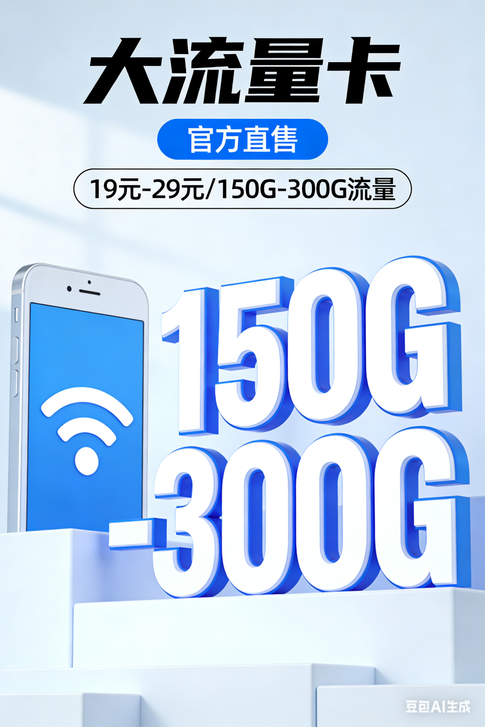 19元29元150G/300G超大流量卡-小武站